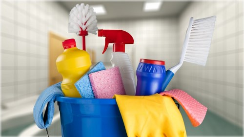 Professional cleaner in Ilford working on a tidy residential living room