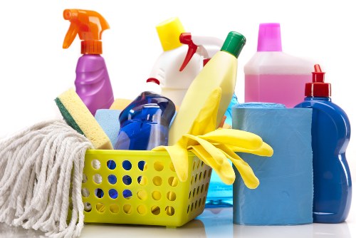 Illustration of a screen reader user accessing carpet cleaning information