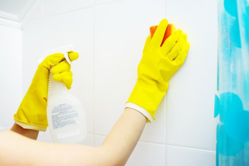 Exterior window cleaning in Ilford using modern equipment