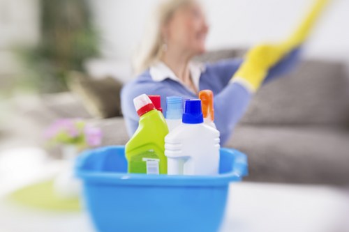 Detailed after builders clean in Ilford for kitchen and bathroom areas